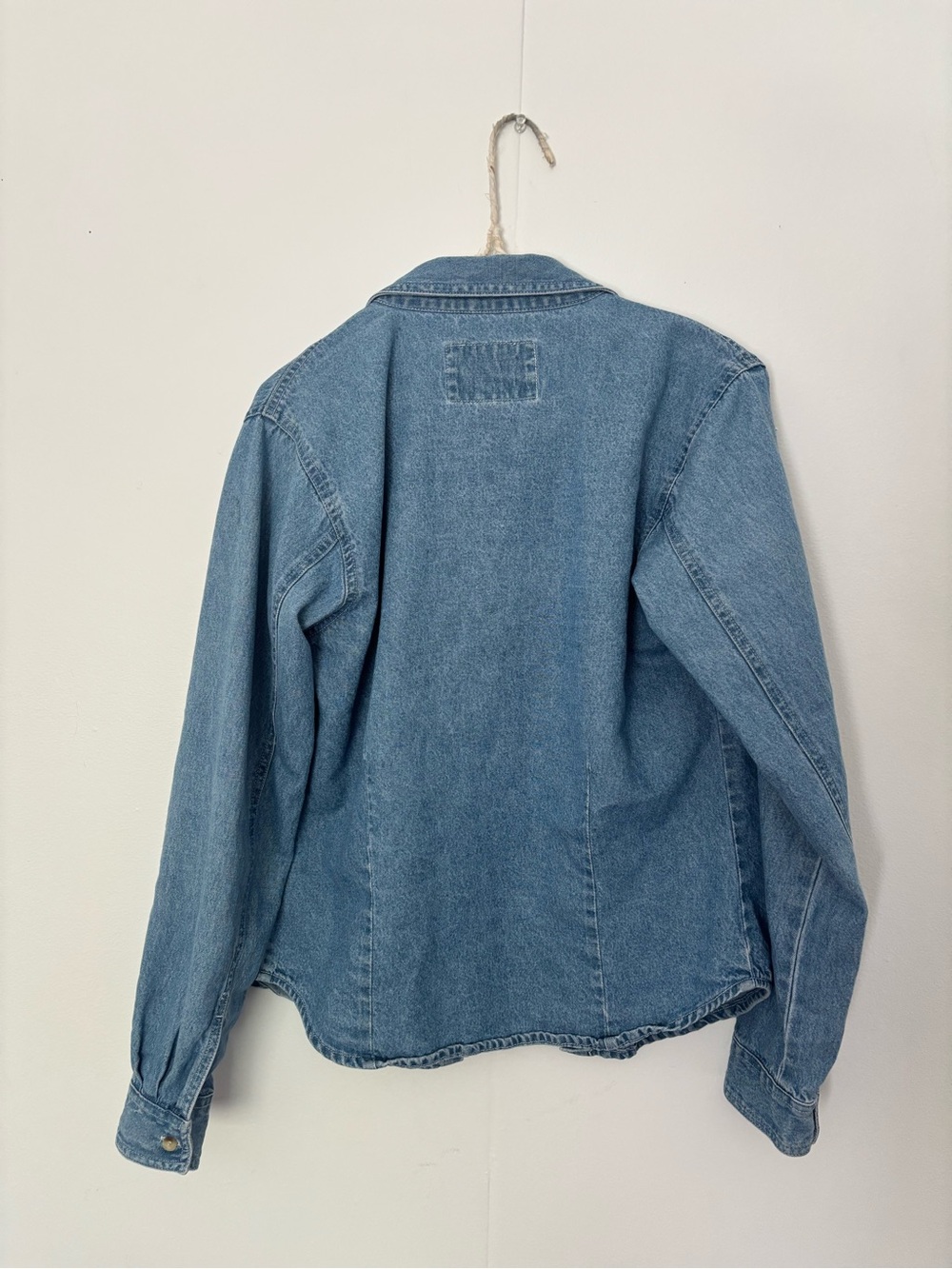 Andrew & Co Light Blue Denim Shirt Jacket - Picture 5 of 6